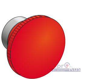 Кнопка грибовидная без фиксации, 1NC, красный, ?60 мм MTB2-BRZ124