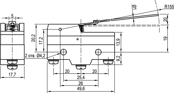 Концевой выключатель KLS-A5.15R
