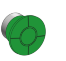 Кнопка грибовидная с LED без фиксации, 24V AC/DC, 1NO, зеленый, ?40 мм MTB2-BW3613