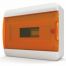 BNO 40-12-1 - Щит навесной 12 модулей, прозрачная оранжевая дверца, IP41
