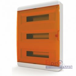 BNO 40-54-1 - Щит навесной 54 модуля, прозрачная оранжевая дверца, IP41