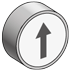 Кнопка плоская с маркировкой, зеленая, знак "I", 1NO MTB2-BAZ11331 