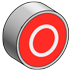 Кнопка плоская с маркировкой, черная, знак "стрелка вверх", 1NO MTB2-BAZ11335 