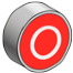 Кнопка плоская с маркировкой, черная, знак "стрелка вверх", 1NO MTB2-BAZ11335 