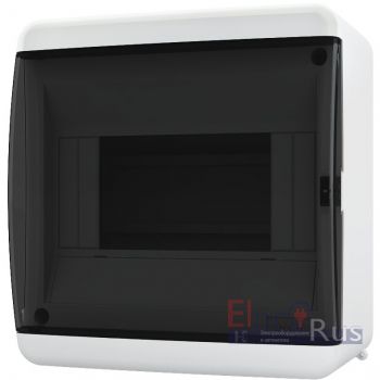 UNK 40-06-2 - Щит навесной 6 модулей, прозрачная серая дверца, IP41