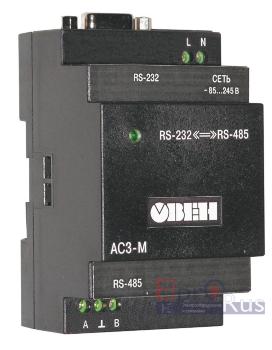 АС3-М-220 ОВЕН автоматический преобразователь интерфейсов RS-232/RS-485