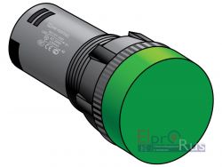 MT22-D63 сигнальная лампа, зеленый, 220V AC, моноблок IP40