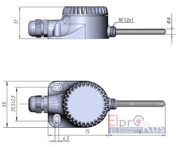 ДТС125Л-РТ100.0,25.100.И ОВЕН термосопротивления для измерения температуры воздуха